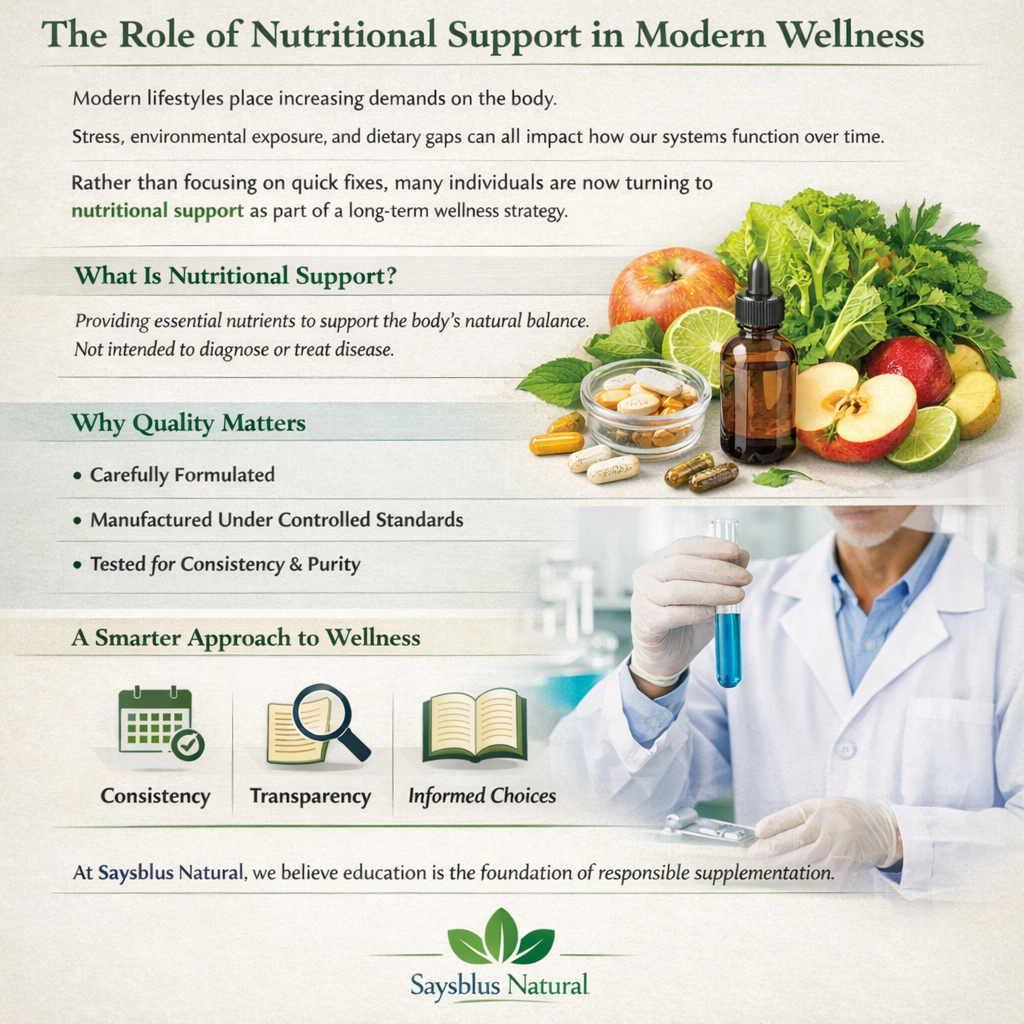 The Role of Nutritional Support in Modern Wellness